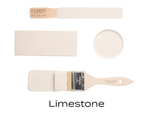 Limestone Fusion paint flat lay