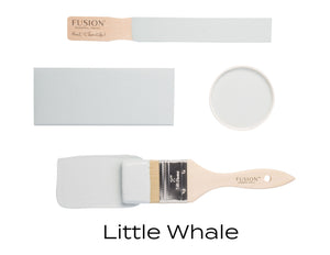 Little Whale Fusion paint flat lay
