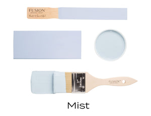 Mist Fusion paint flat lay