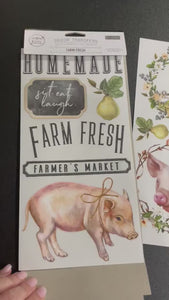 Farm Fresh Furniture Transfer - Redesign with Prima Mini Decal - Farmhouse Decor