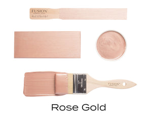 Rose Gold Fusion paint flat lay