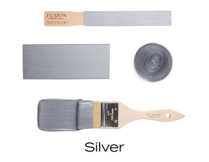 Silver Fusion paint flat lay