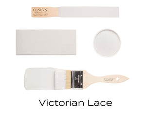 Victorian Lace Fusion paint flat lay