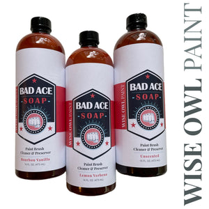 Wise Owl Bad Ace Brush Soap Bourbon Vanilla