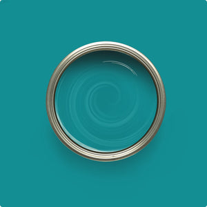 Wise Owl Deep Turquoise paint color swatch