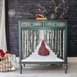In Deep Forest - A1 Decoupage Paper redesign with Prima