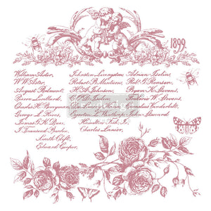 Floral Script - Decor Stamps