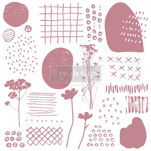 Abstract Scribbles - Decor Stamps - Redesign with Prima