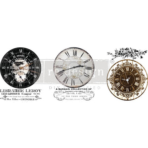 Vintage Clocks - Middy Transfer - Medium Transfer