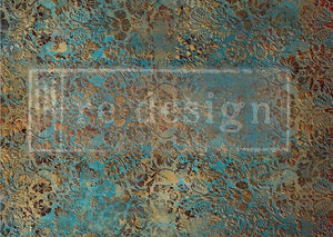 Aged Patina A1 Decoupage Fiber Paper | Vintage Décor