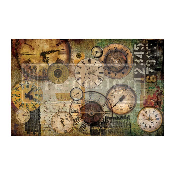 Lost In Time - Decoupage Paper