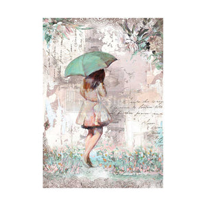 Rainy Afternoon A1 Decoupage Fiber Paper | Artistic Décor