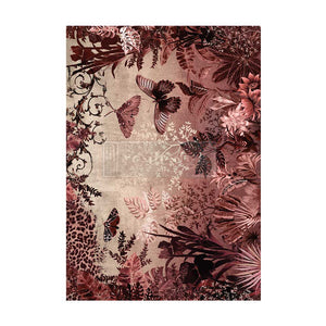 Sepia Rainforest – A1 Decoupage Paper - Fiber Paper