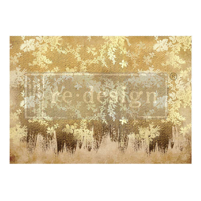 Gilded Lace - A1 Decoupage Fiber - Redesign with Prima