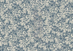 Blue Wallpaper A1 Decoupage Fiber Paper | Vintage Décor