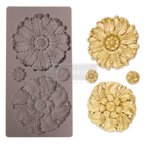 Engraved Medallions - Kacha Decor Mould - Silicone Mold