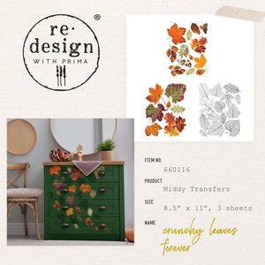 Crunchy Leaves Forever - Middy Transfer - Redesign with Prima