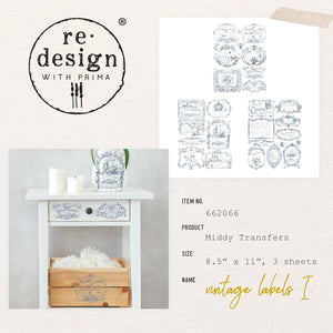 Vintage Labels I - Middy Transfer