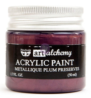 Plum Preserves Finnabair Art Alchemy Metallic Acrylic Paint 1.7 oz