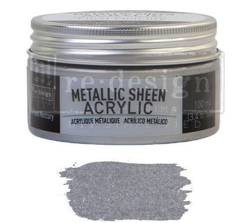 Fluid Mercury - Acrylic Metallic Sheen - Redesign with Prima