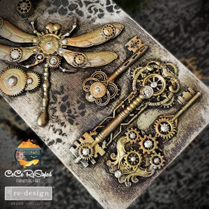 Mechanical Lock & Keys - Decor Mould - Silicone Mold