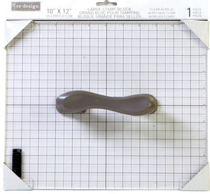 Large Clear Acrylic Stamp Block - 10" x 12" - image 2
