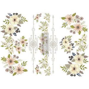 Painted Florals - Decor Transfer - Furniture Transfer