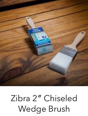 Zibra - 2" Chiseled Wedge Paintbrush, Cabinet paintbrush, chalk paint brush