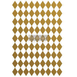 Gold Harlequin (Discontinued) Decor Transfer