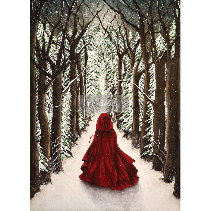 In Deep Forest - A1 Decoupage Paper redesign with Prima