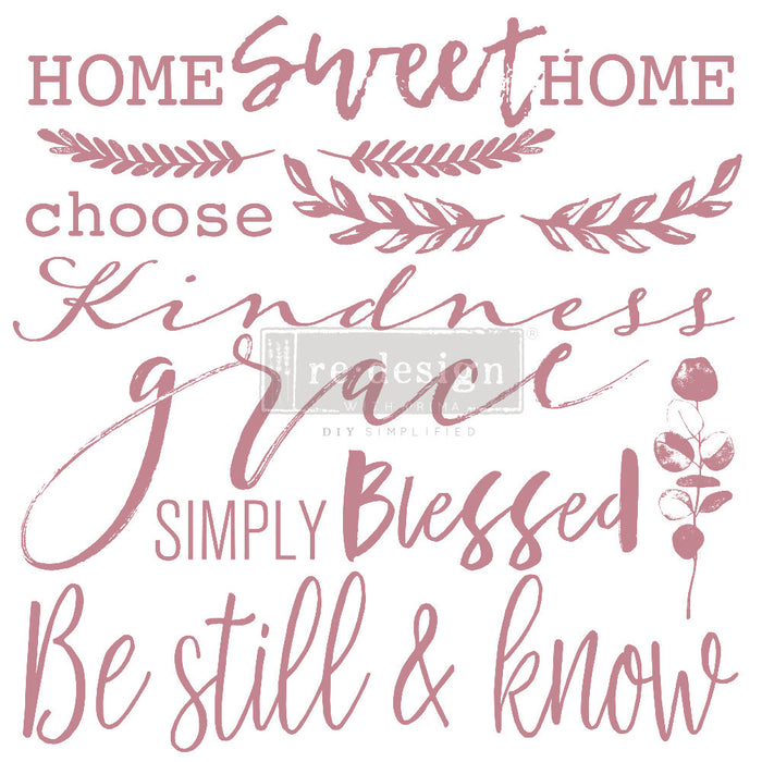Inspired Words – Decor Stamps by redesign with Prima