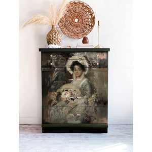 Beautiful Portrait - A1 Decoupage - Redesign with Prima