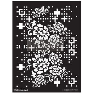 Floral Matrix - CeCe Decor Stencil