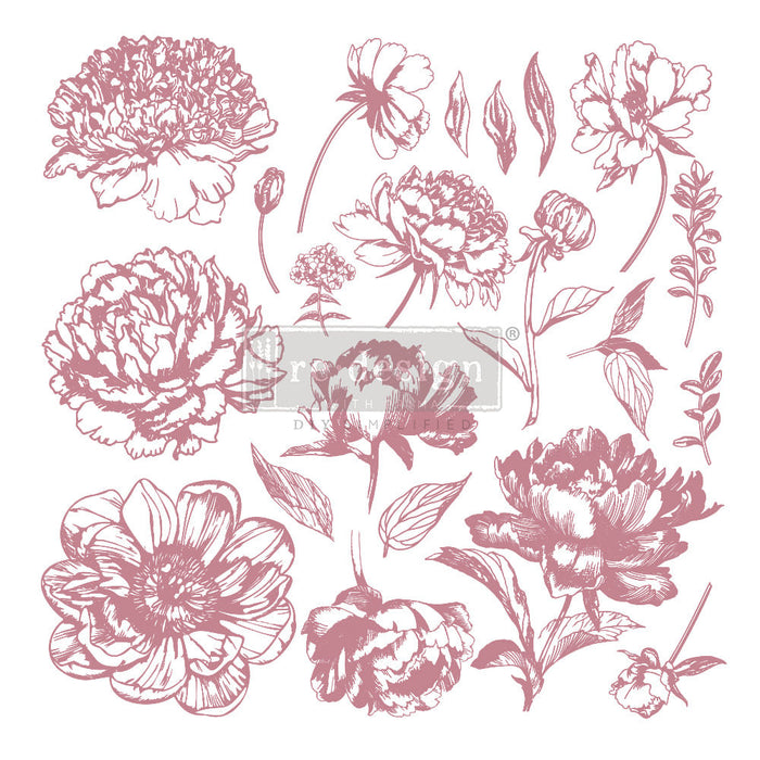 Linear Floral -Decor Stamps
