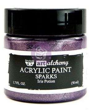 Iris Potion Sparks Paint, Metallic Acrylic Paint, Art Alchemy by Finnabair