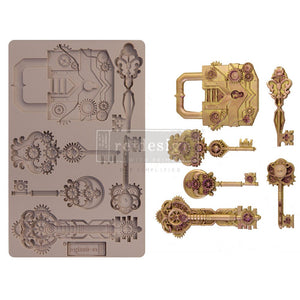 Mechanical Lock & Keys Decor Mould | Redesign with Prima