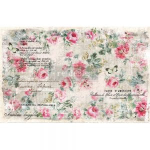 Floral Wallpaper - Decoupage Paper by redesign with Prima