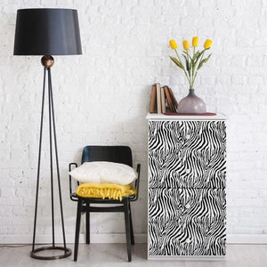 Zebra - Rub On Furniture Decor Transfer, Redesign with Prima - 24&quot;x32&quot; Same Day Shipping!