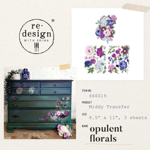 Pre-Order - Opulant Florals - Middy Transfer - New Release