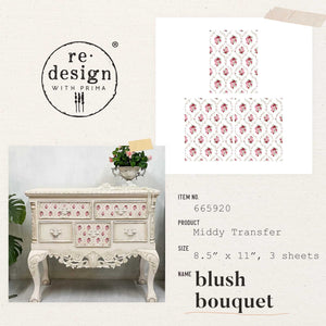 Pre-Order - Blush Bouquet - Middy Transfer - New Release